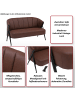 MCW 2er-Sofa P30, Dunkelbraun