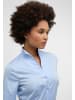 Eterna Satin Shirt Bluse Satingewebe Kurzarm in Hellblau