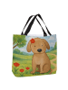 Mr. & Mrs. Panda Shopper Hund Dame Design ohne Spruch in Weiß