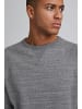 BLEND Basic Langarm Sweater Rundhals Pullover Sweatshirt Jumper in Dunkelgrau