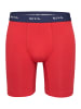 Phil & Co. Berlin  Retro Pants Jersey Long Boxer in red+blue+navy