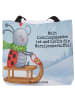 Mr. & Mrs. Panda Shopper Tasche Smörle Rodeln Design mit Spruch in Weiß