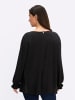 sheego Sweatshirt in schwarz