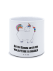 Mr. & Mrs. Panda XL Blumentopf Einhorn Stolzieren mit Spruch in Weiß