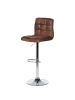home24 Barhocker Fitzgerald in Antikbraun / Chrom