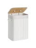 SONGMICS Wäschekorb Ronex in Weiß - (B)30 x (H)60 x (T)40 cm