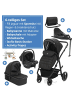 fillikid 4-1 Kombi-Kinderwagen-Set Fill Jaguar mit in grau,schwarz