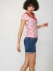 KOROSHI Kurzarm T-Shirt in rosa