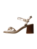 Emilie Karston Brooke – Ledersandalen mit Absatz Grau