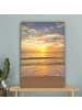 MuchoWow Leinwand Bilder Sonnenuntergang Meer
