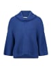 BETTY & CO Strickpullover mit Kragen in Middle Blue Melange