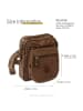 Bag Street Umhängetasche Nylon braun ca. 15cm