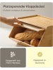 Praknu Brotkasten Holz Brotbox mit Ablagefläche - Brot Aufbewahrungsbox Klein