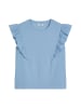 Marc O'Polo DENIM Ärmelloses Rüschen-Top regular in Flaxflower Blue