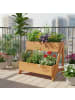 relaxdays Hochbeet in Orange - (B)62,5 x (H)51,5 x (T)44 cm