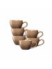 Ritzenhoff & Breker 6er Set Espressotassen Sahara in 100 ml in Hellbraun