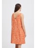 ICHI Kleid IHAYA Regular fit in Coral Rose Leo Aop