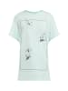 Finn Flare Rundhalsshirt Print in light green