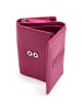Florence Geldbörse Leder fuchsia pink Damen ca. 12cm ca. 9cm