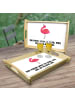 Mr. & Mrs. Panda tablett aus holz Flamingo Stolz mit Spruch in Weiß