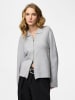 Pieces Strickjacke in Light Grey Melange