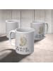 Mr. & Mrs. Panda Kaffeetasse Otter Kopfüber mit Spruch in Grau Pastell