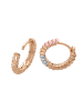 faina Women Huggie Earrings in Rose Gold