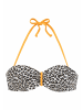 Buffalo Bügel-Bandeau-Bikini-Top in braun-bedruckt