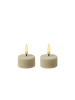 Uyuni 2x LED Teelicht Thea Uyuni mit Timer Batterie bis 400 Std. D: 4cm in creme