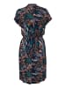 Kaffe Kleid KAjenn Regular fit in Midnight Marine Leaf Print