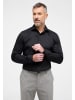 Eterna Performance Shirt Twill-Stretch Langarm in Schwarz