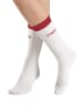 Copenhagen Studios Tennissocken in 1x offwhite mit rot, 1x offwhite mit hellblau