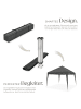 tectake Pavillon Linosa inklusive Spannseile, Heringe und Tragetasche, grau