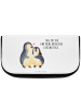 Mr. & Mrs. Panda Schminkbeutel Pinguin umarmen mit Spruch in Weiß