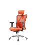 MCW Bürostuhl J86 mit Lordosenstütze, Ohne Fußstütze, orange