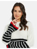 Threadbare Strickpullover THB Citrine Striped Jumper in Weiß