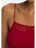 Hanro Spaghetti Top Moments in Red dahlia