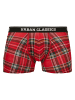 Urban Classics Boxershorts in red plaid aop+moose aop+blk