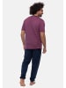 Ammann Schlafanzug Night & Home Cotton in Dunkelblau / rot