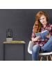 relaxdays Beistelltisch 2er Set in Holzoptik/ Schwarz