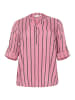 KAFFE curve Langarm-Bluse KCsida in MesaRose/Black Oyester Stripe