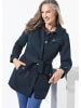 GOLDNER Kurzmantel im Trenchcoat-Stil in marine