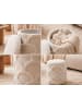 FineBuy Hocker und Sitzsäcke in Beige / Stoff / 40x40x45