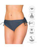 Aquarti Aquarti Damen Bikinihose mit Raffung und Schnüren in graphit