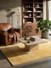 KADIMA DESIGN Teppich Hochflor Uni rutschhemmend weich wohnlich Wohnzimmer gemütlich in Gold