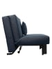 others FALTSOFA Kalomira Bezug Flachgewebe Metall schwarz / blau