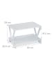relaxdays Druckerständer in Weiß - (B)44 x (H)28 x (T)28,5 cm