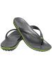 Crocs Clogs Crocband Flip in graphite/volt green
