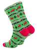 Vincent Creation® Bunte Fun Socken in Rentiergrün