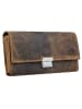 Greenburry Vintage Geldbörse Leder 17 cm in brown
